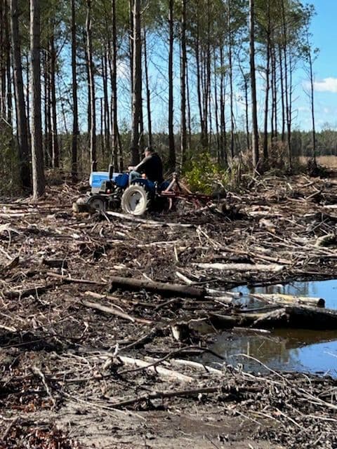 Efficient Land Clearing for Pathways and Food Plots